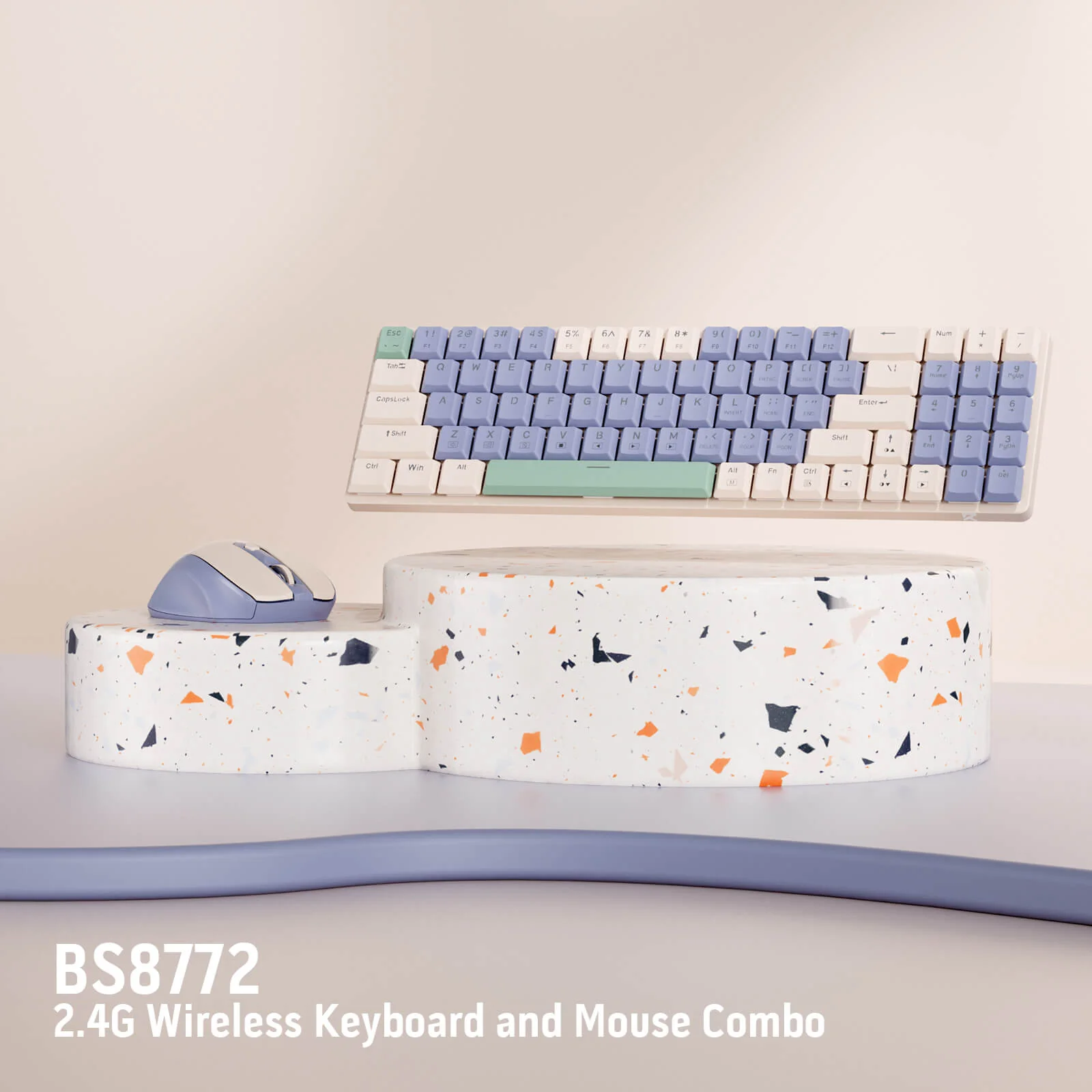 (Open-box) BS8772 Wireless Keyboard and Mouse Combo