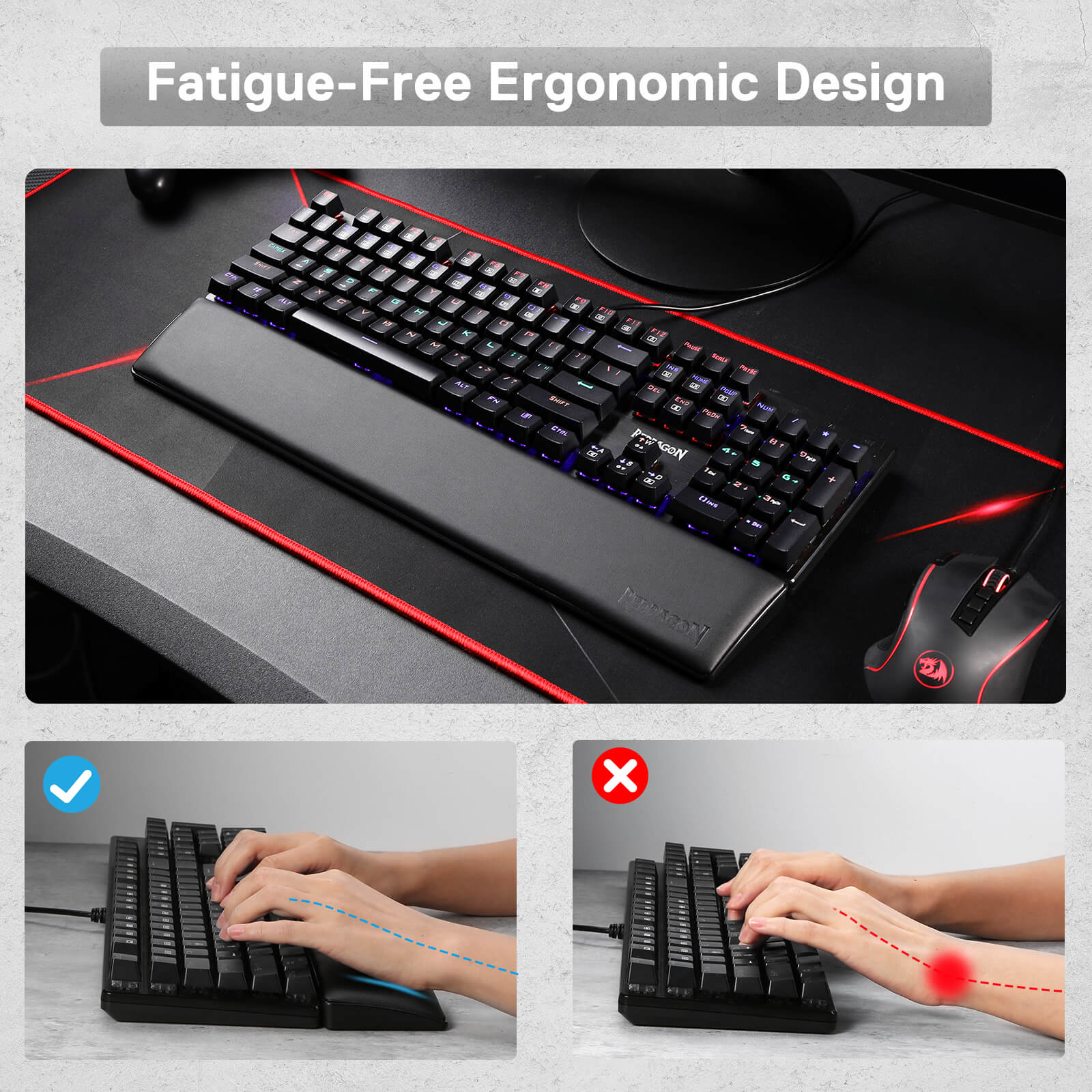 (Open-box) Meteor Computer Keyboard Wrist Rest Pad - Image 7