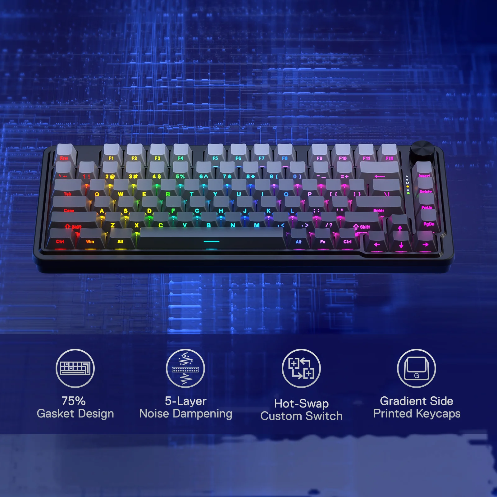 (Open-box) UCAL K673 PRO (Side Printed PBT Keycaps) - Image 4