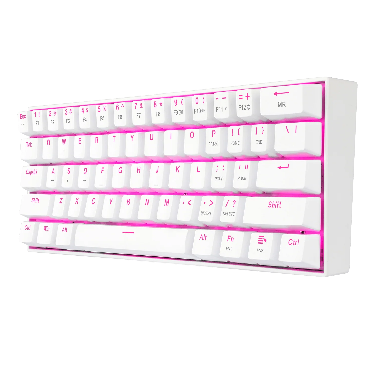 Redragon K630 White 60% Keyboard - Image 2